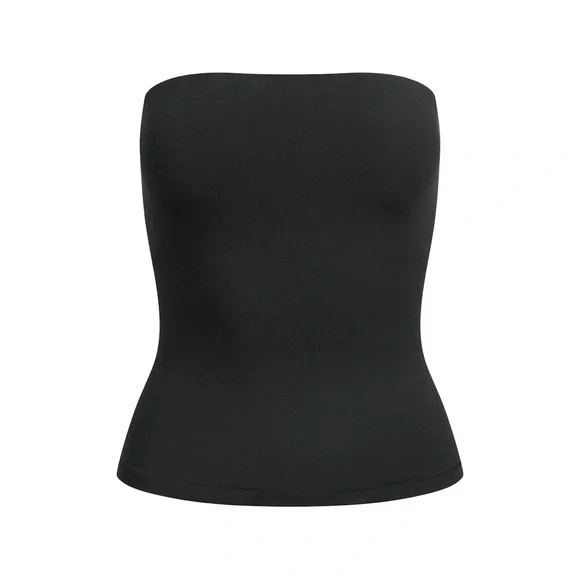 SKIMS COTTON JERSEY TUBE TOP IN SOOT XS S M L - Picture 5 of 6